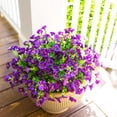 thumbnail image 3 of Flores artificiales HyeFlora Purple Morning Glory Outdoors, 3 of 9