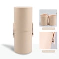 thumbnail image 3 of LBGAJGS Makeup Brush Storage Bucket, Portable PU Leather Cosmetic Brush Holder, Waterproof Dustproof Organizer for Vanity Desk and Travel, 3 of 7
