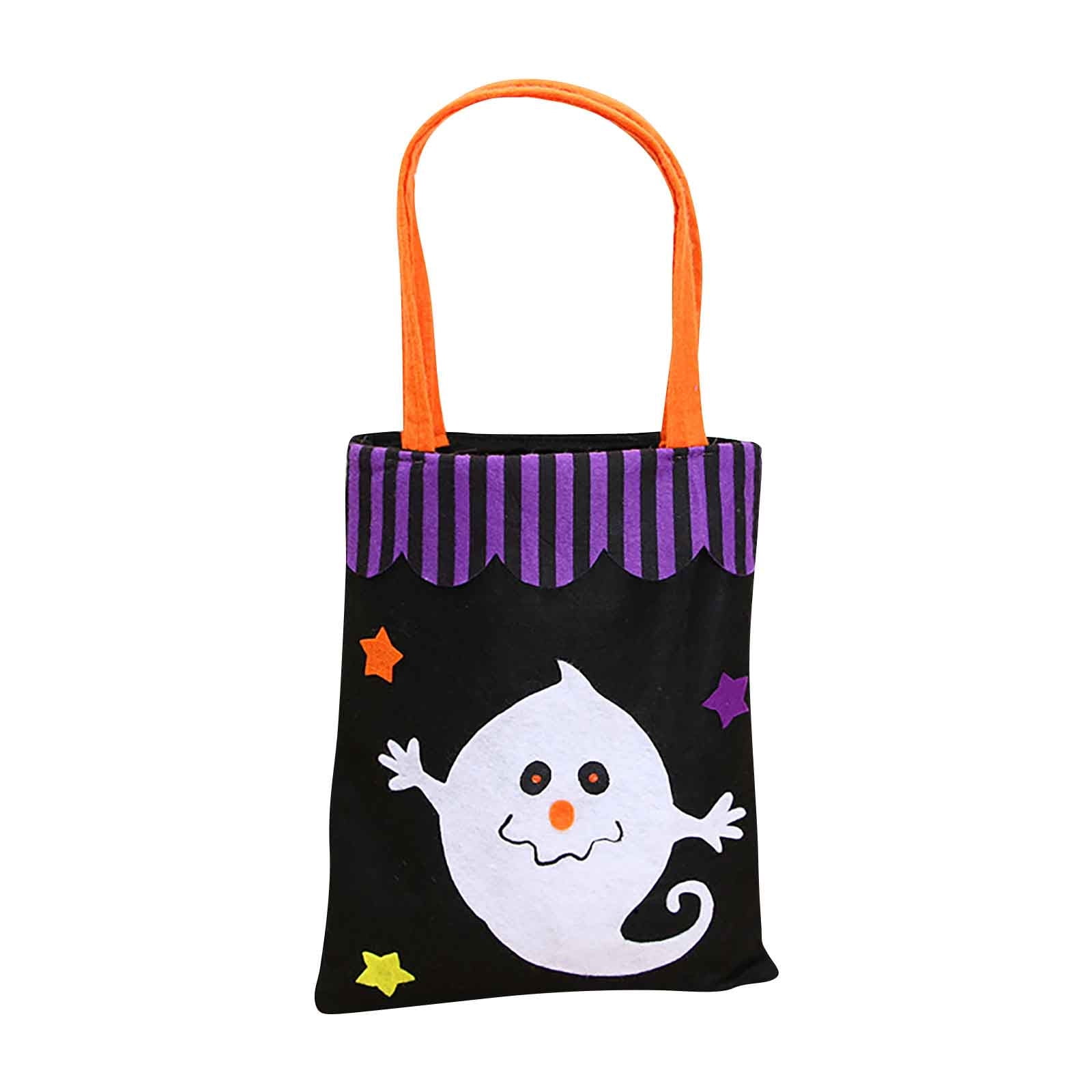 OAVQHLG3B Halloween Candy Totes Bags Halloween Decorations Cute Ghost Handbag Basket Buckets