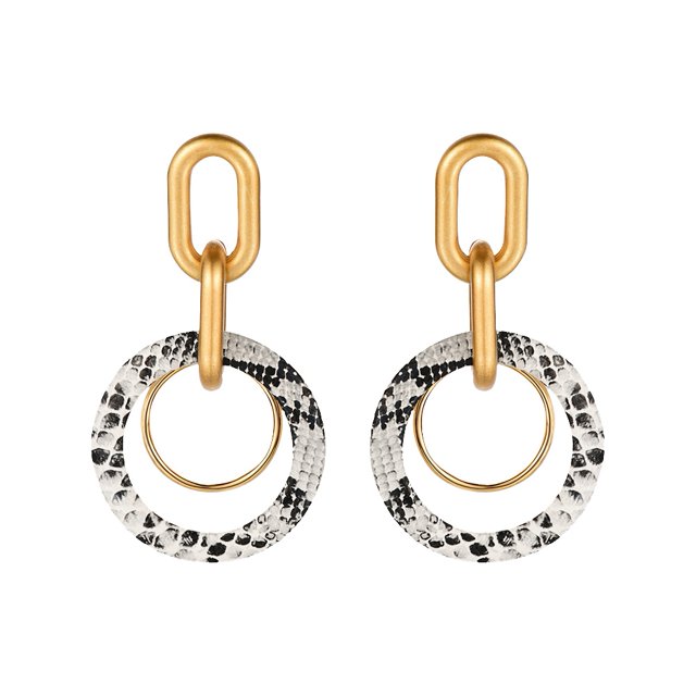 Pendientes circulares simples para mujer y niña, accesorio de joyería para decoración (A)