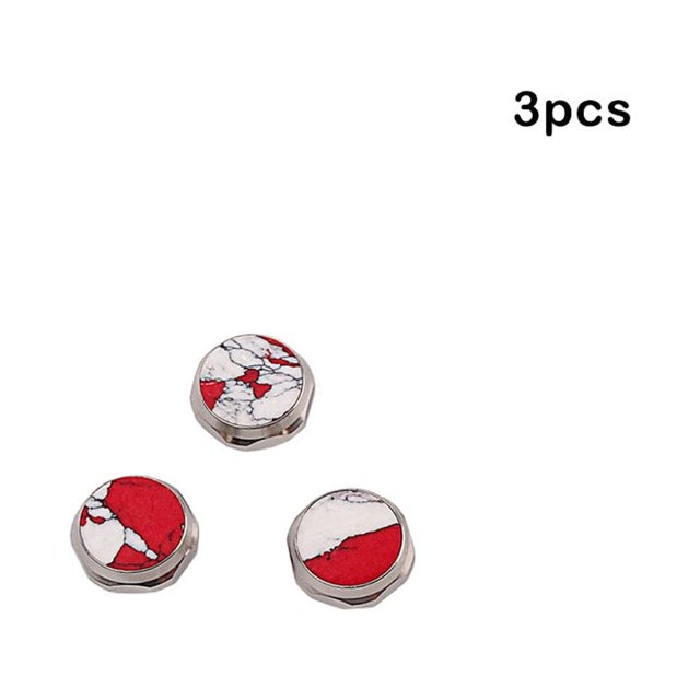 3 Pièces Trompette Bouton Remplacement Universel Réparation Composant Petit Métal Musique Jouer des Doigts Touches Laiton Instrument Composant Type 3