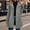 Gray, variant on Olyvenn Trench Coat Women Fall Winter Notched Lapel Blazers Plus Size Soild Wool Blend Overcoats Single-Breasted Pea Coat Gray L
