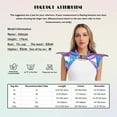 thumbnail image 5 of Kaerm Womens Shiny Metallic Gothic Shoulder Armor Cosplay Jacket Shrug for Halloween Rave Party Silver M, 5 of 5