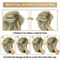 thumbnail image 5 of BECUS Pixie Cut Wigs for Women,Short Mullet Wig,Platinum Blonde Wigs for Girl Daily, 5 of 7