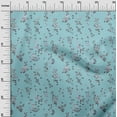 thumbnail image 2 of oneOone Cotton Poplin Twill Sky Blue Fabric Leaves & Floral Artistic Diy Clothing Quilting Fabric Print Fabric By Yard 56 Inch Wide, 2 of 2