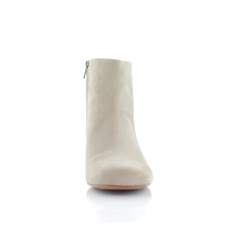 Vionic Women's Sibley Ankle Boot In Taupe Suede - Lug Sole Wedge With Arch Support