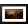 thumbnail image 2 of Jules Dupré 14x10 Black Modern Framed Museum Art Print Titled - Village Scene, Sunset (C. 1870), 2 of 5