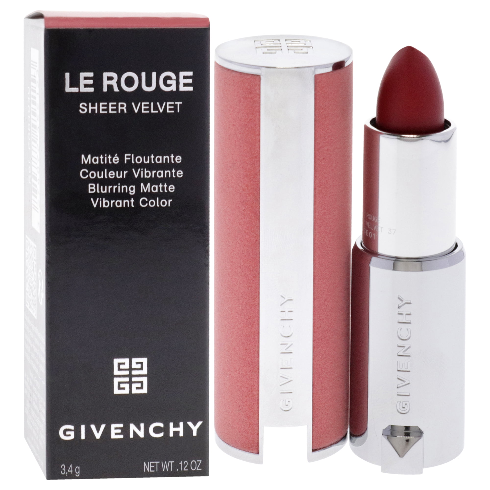 Givenchy Le Rouge Sheer Velvet Matte Lipstick - N37 Rouge Graine , 0.11 oz Lipstick