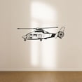 thumbnail image 2 of Helicopter Flying Silhouette Helicopter Chopper Helicopter Different Types Vinyl Wall Art Sticker Decal Home Kids Room Study Room Boys Girls Room Wall Décoration Design Décor Size (16x40 inch), 2 of 3