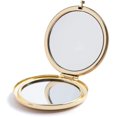thumbnail image 1 of HREW MIHAGUTY Espejo compacto de aumento para bolsos con aumento de 2 x 1x Mini bolsillo plegable Espejo de maquillaje de viaje de doble cara Perfecto para bolso Espejo de bolsillo para regalo, 1 of 5