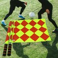 thumbnail image 2 of 1 Pair Trial Flag Comfortable Handle Fine Workmanship Compact 2 Piece Referee Linesman Flag for Training, 2 of 7