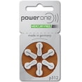 thumbnail image 2 of PowerOne Hearing Aid Batteries Size 312, PR41 (120 Batteries) + 2 Cell Battery Keychain KitP312, 2 of 7
