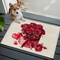 thumbnail image 4 of Roses Bow Box Washable Area Rug 2 x 3 ft Valentine's Day Love Heart, Soft Non Slip Rugs Stain Repellent Indoor Felt Carpet for Living Dining Room Bedroom Home Office, 4 of 9