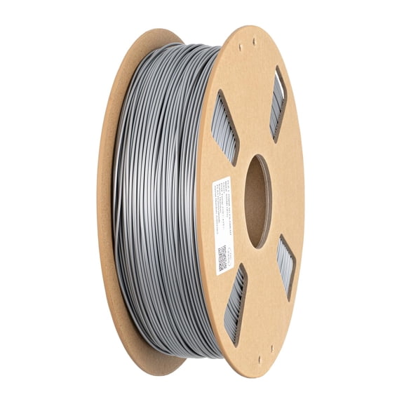 3D Printer Filament, PLA, Metallic Silver 1.75mm, 1kg, Silver