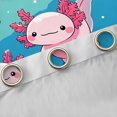 thumbnail image 4 of Manfei Cute Animal Axolotl Curtains Pack of 2 (42x84 Each) for Boys Girls,Kawaii Salamander Curtains Blackout,Cartoon Ocean Wildlife Bedroom Curtains,Breathable Home Decor, 4 of 6
