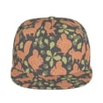 thumbnail image 2 of Fotbe Squirrel And Nuts Flat Bill Visor Cap Classic Snapback Hat Polyester Foam Trucker Hat Trucker Cap Adjustable Baseball Cap, 2 of 9
