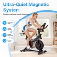 thumbnail image 5 of MERACH Exercise Bike Magnetic Home Stationary Bike with Free App Quiet Indoor Cycling Bike with 300lbs Weight Capacity Dumbbell Rack, 5 of 8
