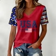thumbnail image 2 of 2026 USA 250th Anniversary T Shirt Women Patriotic 4th of July Tee for Soccer Baseball Game Day, 2 of 4