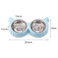 thumbnail image 5 of Clearance Pet Feeder Bowl Duble Bowl Kitten Food Water Feefer Stainless Steel Small Dogs Cats Drinking Dish for Pet Supplies Feeding Bowls, 5 of 5