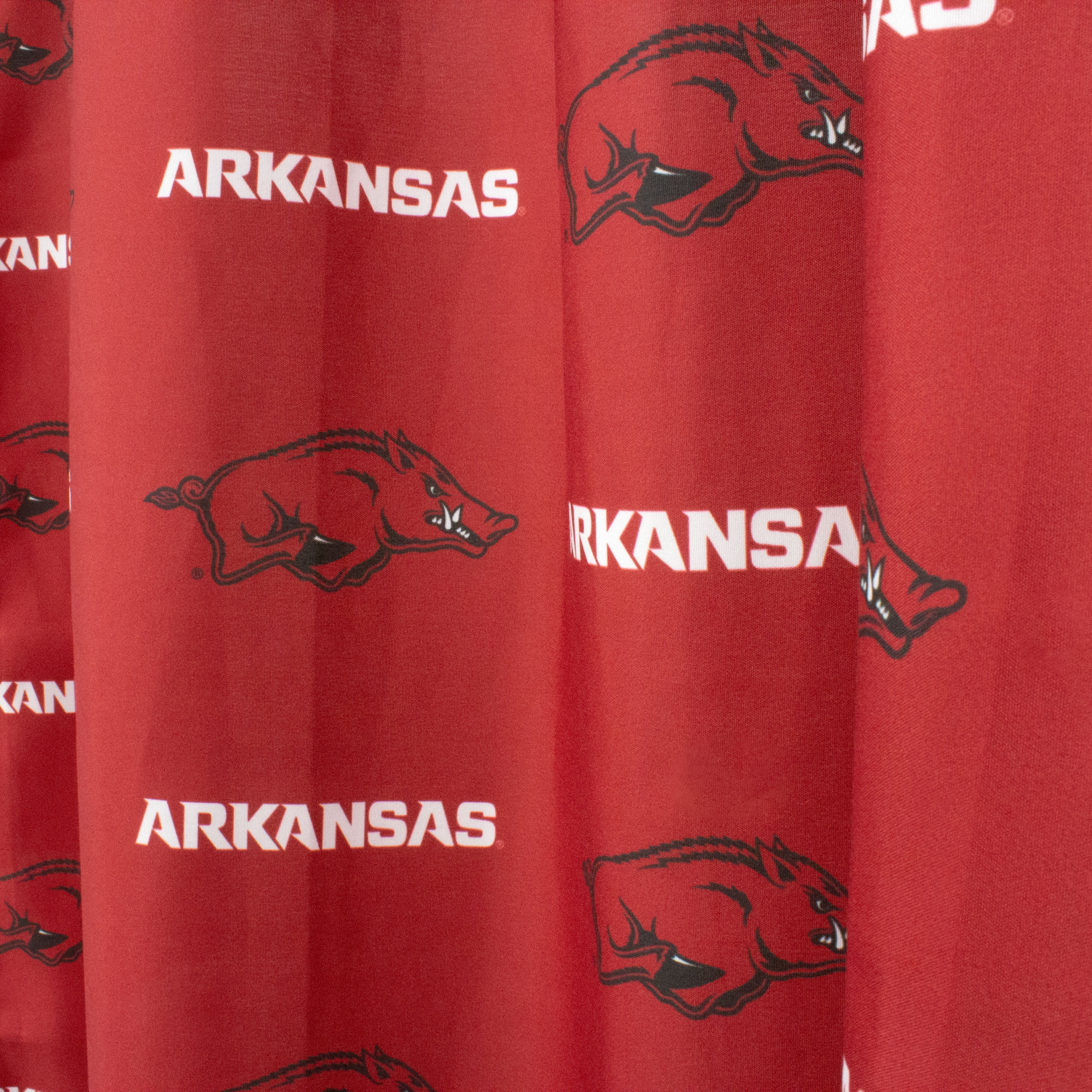 Arkansas Razorbacks 100% Cotton, 84" Curtain Panels, Set of 2