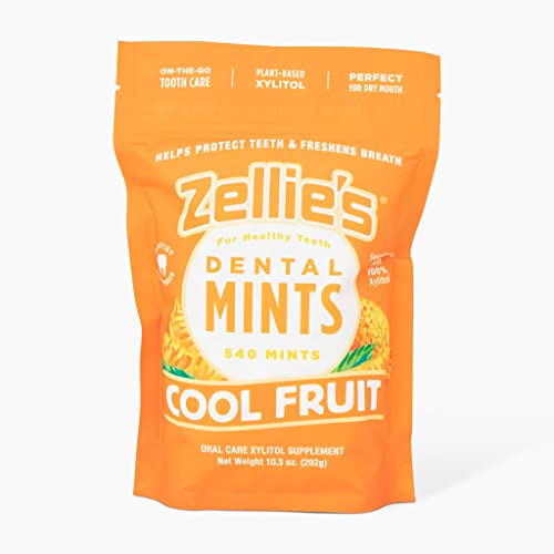 Zellie's 100 Xylitol Sugar Free Cool Fruit Mints Breath Mints Non