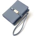 thumbnail image 1 of Tool Bag Blue Women's Wallets Small Rfid Bifold Wristlet Ladies Wallets For Coin Purse With Wrist Strap, 1 of 5