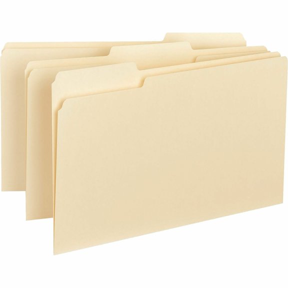 Business Source, BSN43560, Manila Interior File Folders, 100 / Box, Manila