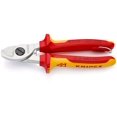thumbnail image 1 of KNIPEX 95 16 165 T Cortacables Aislado con fundas multicomponente, homologado por VDE; con anilla de fijación aislada e integrada para colocar una protección anticaída cromado 165 mm, 1 of 1
