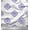 Purplish Blue, variant on Soimoi Black Cotton Duck Fabric Leaves & Buds Floral Print Fabric by the Yard 42 Inch Wide