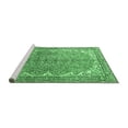 thumbnail image 2 of Ahgly Company Machine Washable Indoor Rectangle Persian Emerald Green Traditional Area Rugs, 7' x 9', 2 of 4
