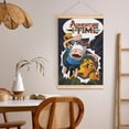 thumbnail image 5 of Adventure Time Wooden Shaft Hanging Poster Home Decor Poster Wall Art Painting For Living Room Bedroom 12"X18", 5 of 7