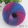 thumbnail image 1 of Xiao Hua Paquete de 2 hilos suaves arcoíris 100 % lana, degradado multicolor, para tejer a crochet, longitud total 180 m × 2,392 yardas, 100 g, P, 1 of 4
