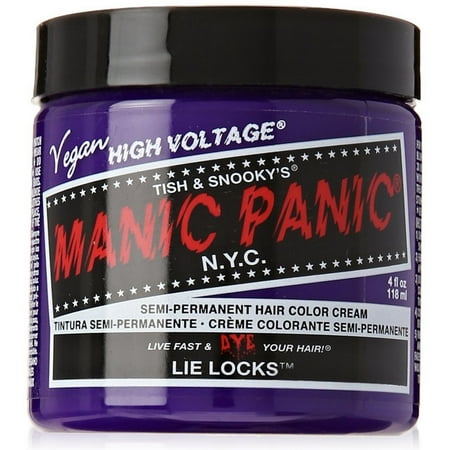 Manic Panic Semi-Permanent Hair Color Cream, Lie Locks 4