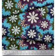thumbnail image 2 of Soimoi Poly Georgette Fabric Artistic Floral Print Sewing Fabric Yard 52 Inch Wide, 2 of 3