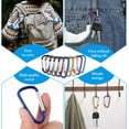 thumbnail image 7 of 180 Pcs 1.8" Small Aluminum Clip Keychain Buckle Clip Bulk, Aluminum Locking Spring Hook D Ring Shape Clips, Small Lock Spring Snap Hook for Outdoor Camping Fishing Hiking Car, 7 of 7