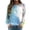 Light blue, variant on kaondbfi Hoodless Sweatshirts for Pretty Women Tie Dye Sweatshirt Casual Long Sleeve Crewneck Pullover Shirts Womens Summer Fall Fashion Sweat Shirts