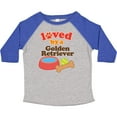 thumbnail image 3 of Inktastic Golden Retriever Loved by a Boys or Girls Toddler T-Shirt, 3 of 5