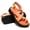 Orange, variant on Platform Toe Loop Sandals for Women Comfortable Open Toe Adjustable Strap Summer Sandals Thick Non Slip Sole Vacation Shoes