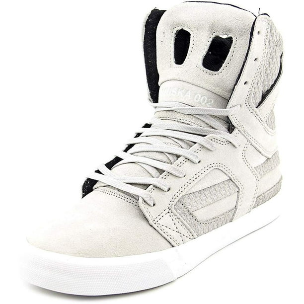 Supra Men's Skytop II Hi Top Fashion Sneaker Shoes Grey White 08008-042-M - Walmart.com