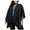 Blue, variant on ANNE KLEIN Womens Blue Open Cardigan PONCHO Sweater Plus 0X1X