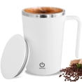 thumbnail image 1 of Taza con agitación automática, taza mezcladora eléctrica de alta velocidad, taza de acero inoxidable con tapa, 14oz, 1 of 5