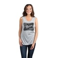thumbnail image 2 of It's Merica Time Women's Fashion Sleeveless Muscle Tank Top Tee Sport Grey Large, 2 of 4