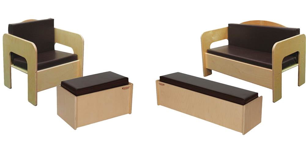 4Pc Plywood Children's Furniture Set