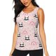 thumbnail image 1 of Balery Cute Cartoon Panda Camiseta sin mangas estampada ligera para mujer, tops de entrenamiento sin mangas, camisetas de yoga transpirables de secado rápido.-XX-Large, 1 of 7