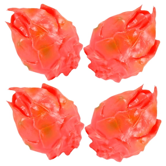 TEHAUX 4-Piece Realistic PVC Fruit Decor Set for Home, Office, Tabletop, Shelf, and Display Decoration