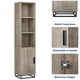 thumbnail image 4 of QinaQin Gabinete angosto de almacenamiento de 70 pulgadas con puerta y repisa ajustable, mueble de piso ideal para baño, cocina, lavandería o espacios pequeños, 4 of 8
