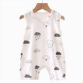 thumbnail image 4 of Baby Onesies Boy Infant Baby Boy Girl Easter Rabbit Jumpsuit Sleeveless Straps Romper Bib Pants One Piece Overalls Plaid Outfit, 4 of 4