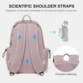 thumbnail image 3 of School Backpack Womens, Causal Travel School Bags 15.6 Inch Laptop Backpack for Student Lightweight Rucksack Water Resistant Bookbag College Men Work Daypack, 3 of 7