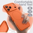 thumbnail image 3 of JETech Magnetic Silicone Case for iPhone 17 Pro 6.3-Inch, Compatible with MagSafe, Silky Soft Touch, Shock Absorbing Phone Cover with Camera Lens Protection (Orange), 3 of 6