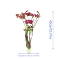 thumbnail image 3 of Xoxingysm Artificial Flowers 11 Inch Assorted Color Aquarium Plastic Plant Decoration with Ceramic Base 6 Piece, One Artificial Aquatic Plant, 3 of 3